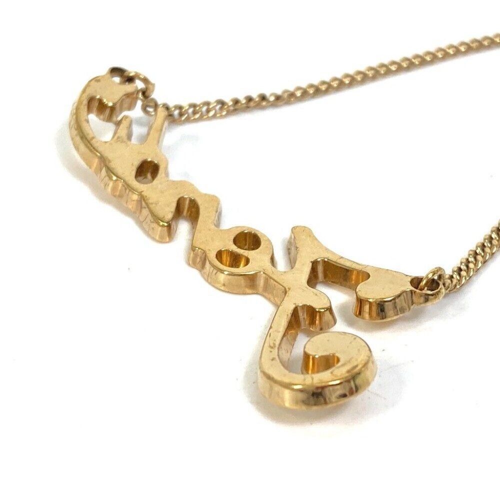 AUTHENTIC FENDI Accessories logo Bracelet Metal Gold - Picture 3 of 10